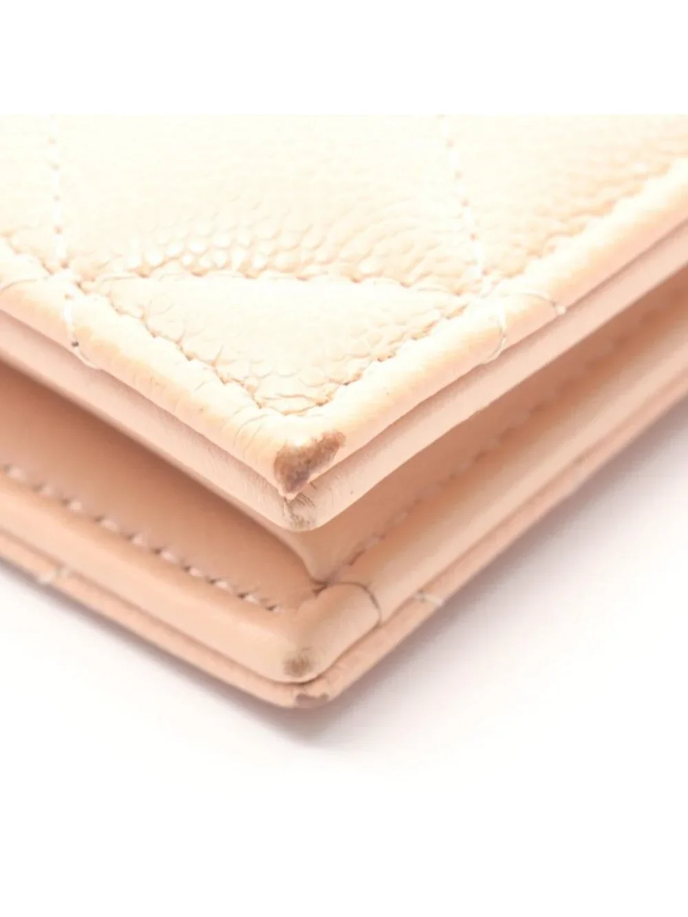 Chanel Bifold Wallet Quilted Classic Small Baby Pink Caviar Leather